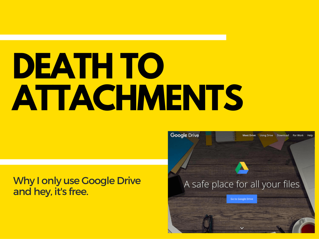 death to attachments google drive
