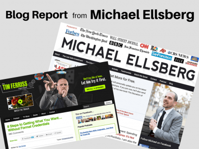 blog report biz advice from michael ellsberg