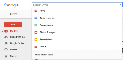 google drive screenshot