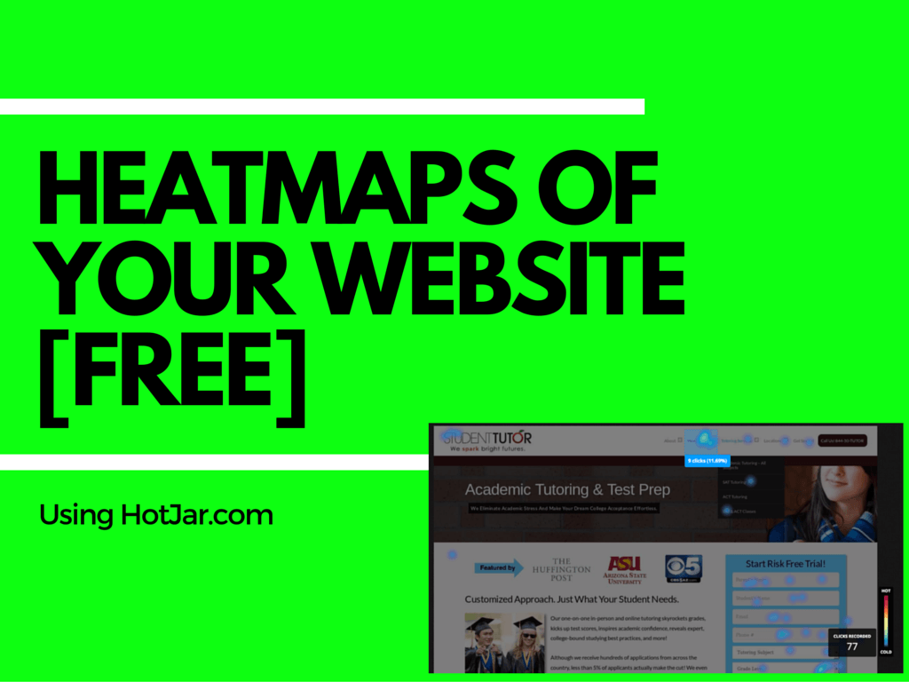 free heatmaps of your website activity with hotjar