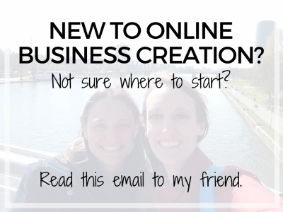 new to online business creation read this