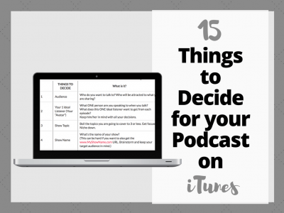15 things to decide for your podcast on itunes copy writing tips