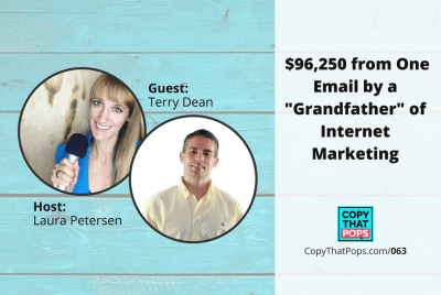 $96,250 from One Email by a "Grandfather" of Internet Marketing, Terry Dean