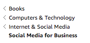 social media for business subcategories
