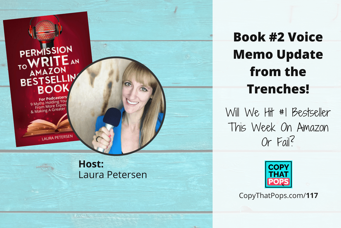 117: Book #2 Voice Memo Update from the Trenches! Will We Hit #1 Bestseller This Week On Amazon Or Fail?