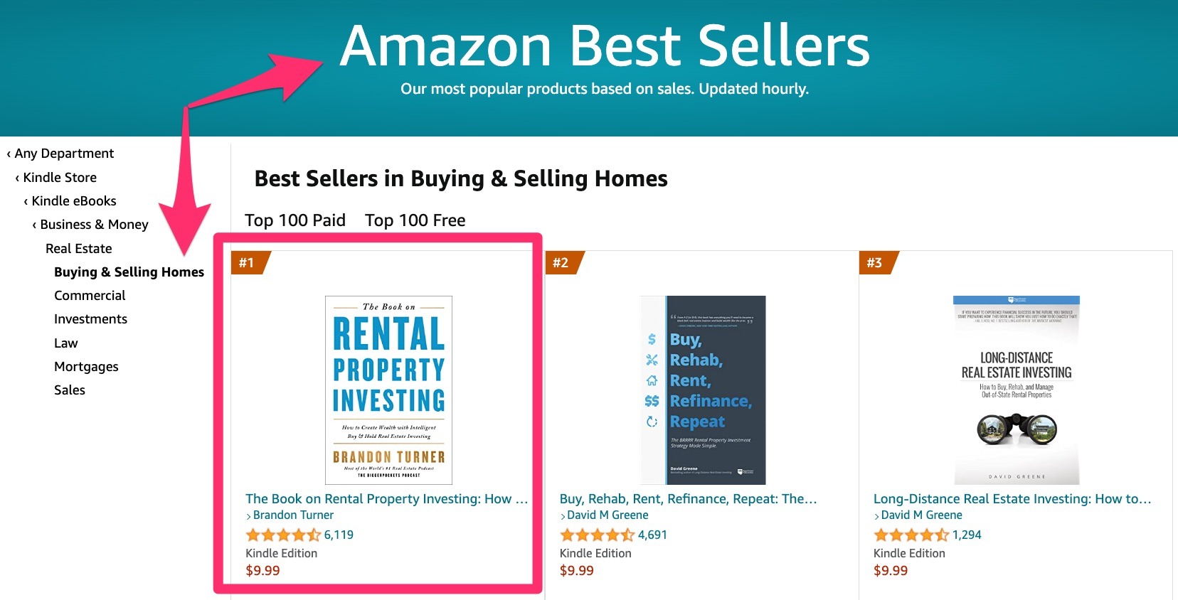 best selling book in real estate example
