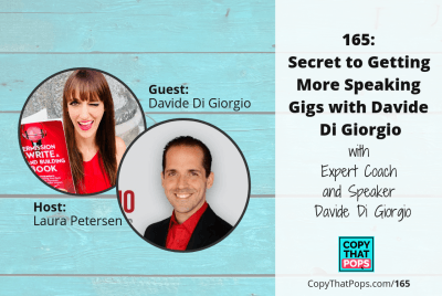 165: Secret to Getting More Speaking Gigs with Davide Di Giorgio