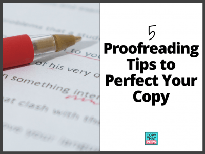 proofreading tips to improve your copy writing