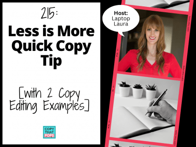 how to write better copy with two editing examples