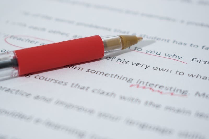 editing your book - red pen